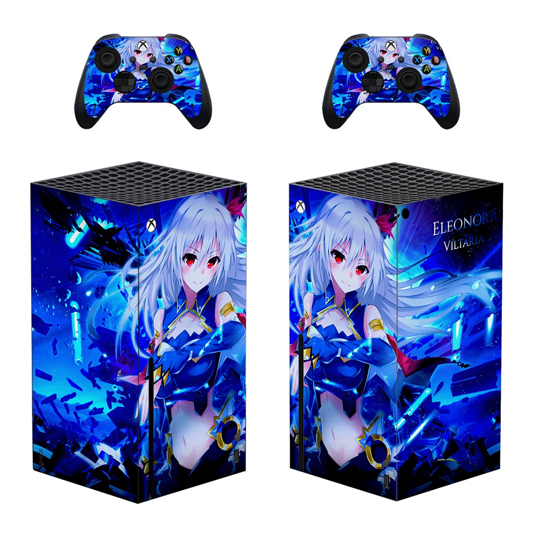 Anime decal skin for Xbox Series X Console & 2 Controllers