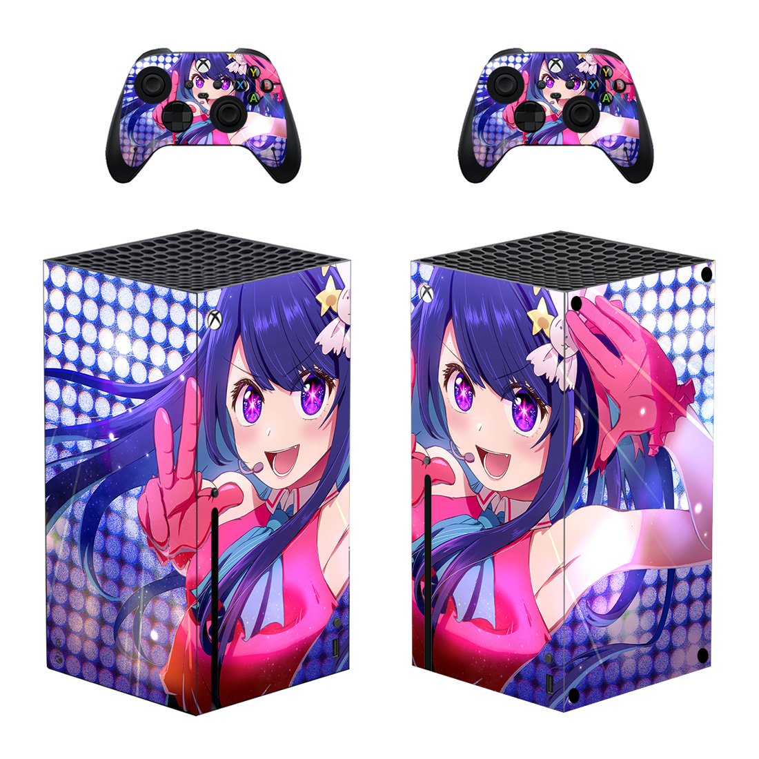Anime decal skin for Xbox Series X Console & 2 Controllers