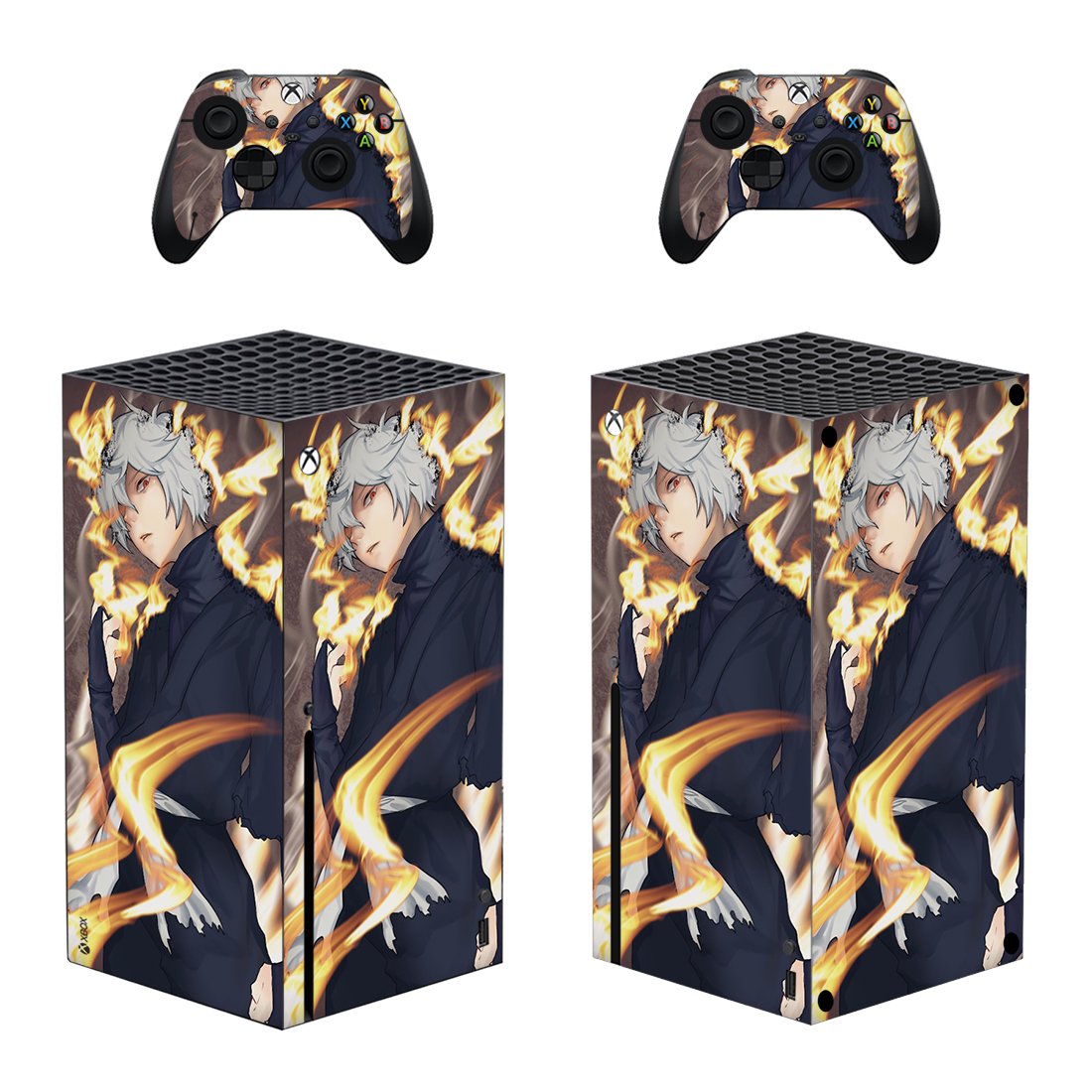 Anime decal skin for Xbox Series X Console & 2 Controllers