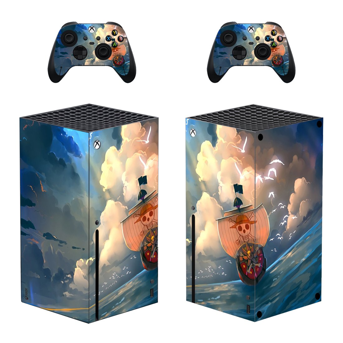 Digital Texture decal skin for Xbox Series X Console & 2 Controllers