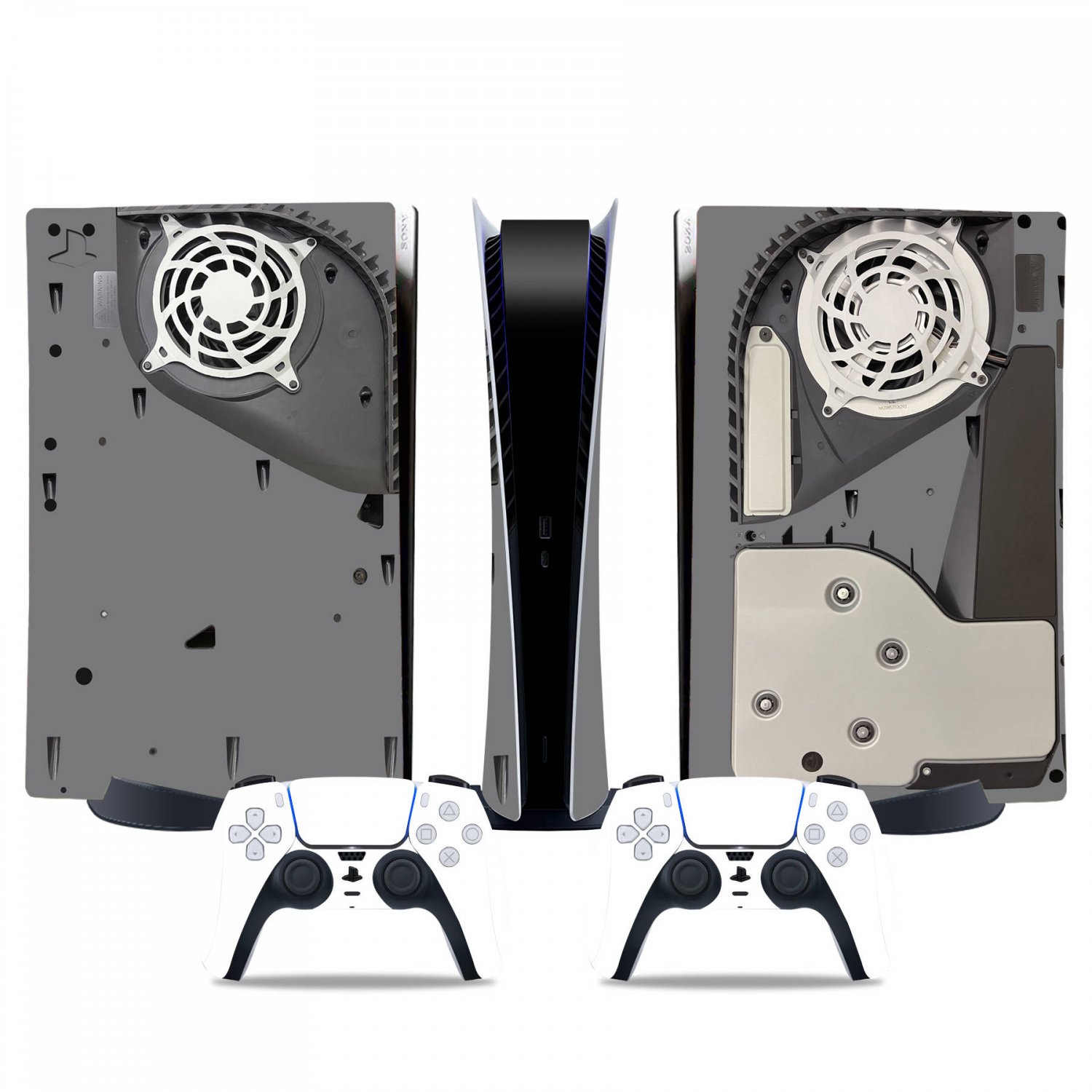 Open Circuit decal skin for PS5 digital Console & 2 Controllers