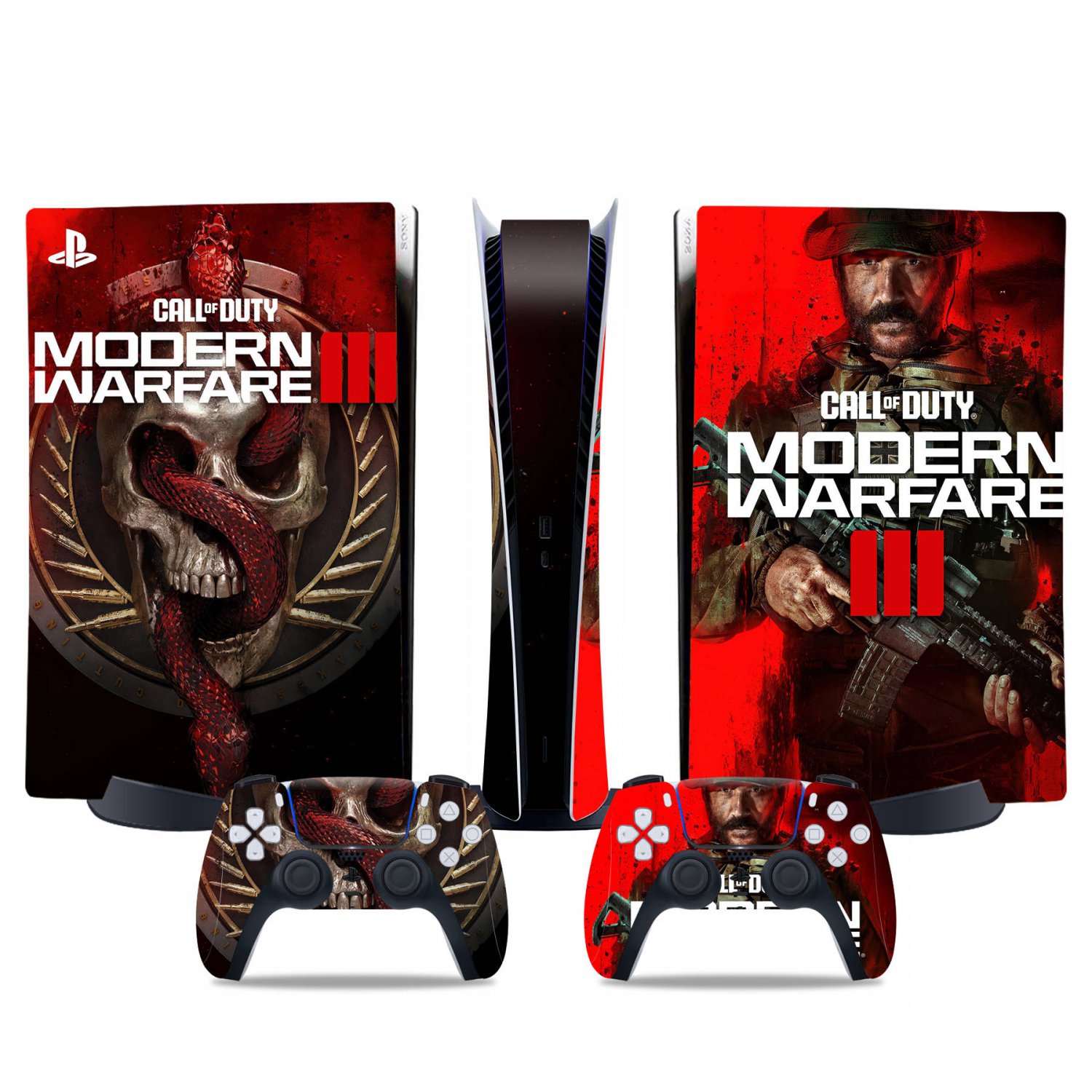 Modern Warefare 3 decal skin for PS5 digital Console & 2 Controllers