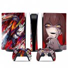 Yandere Chainshaw decal skin for PS5 digital Console & 2 Controllers