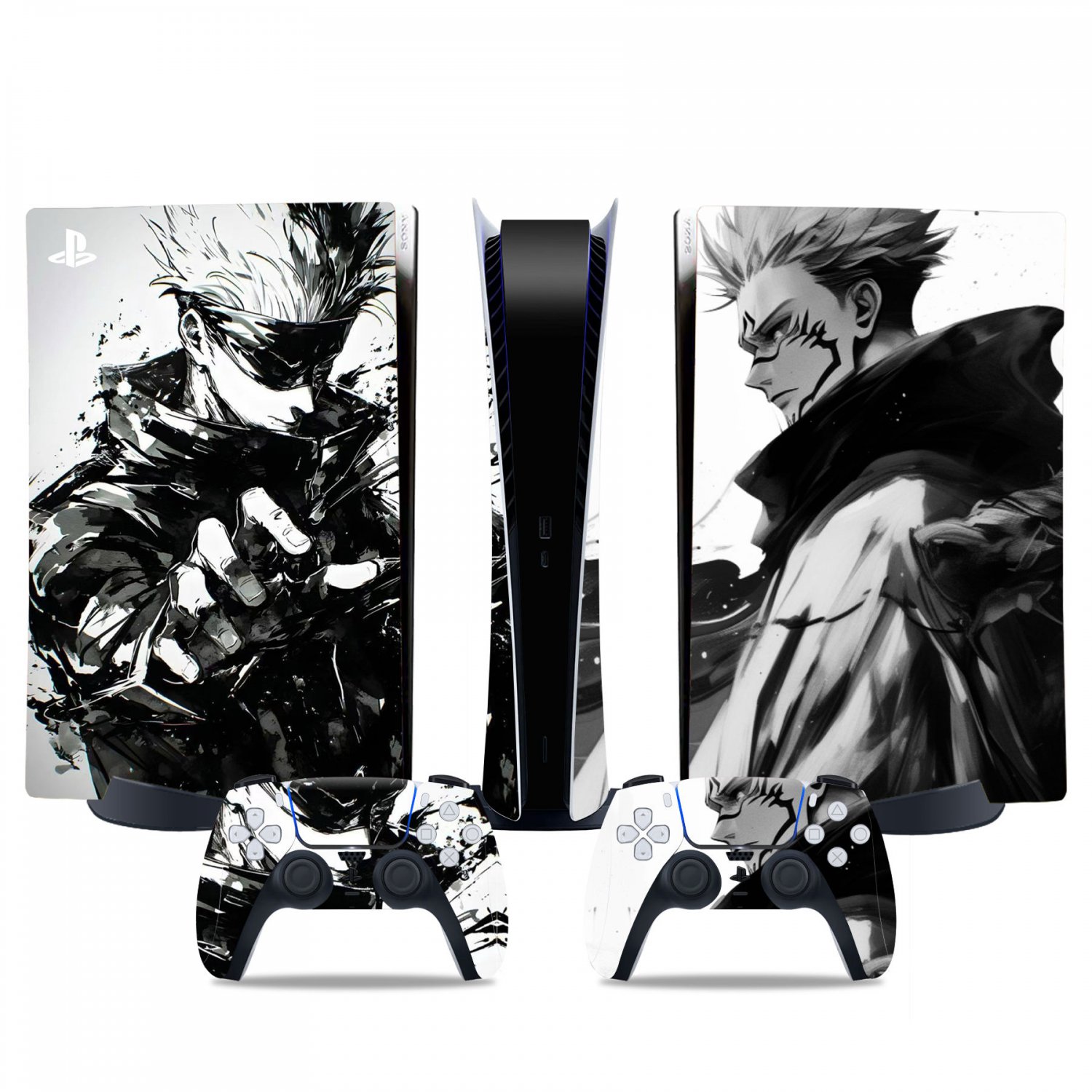 Naruto decal skin for PS5 digital Console & 2 Controllers