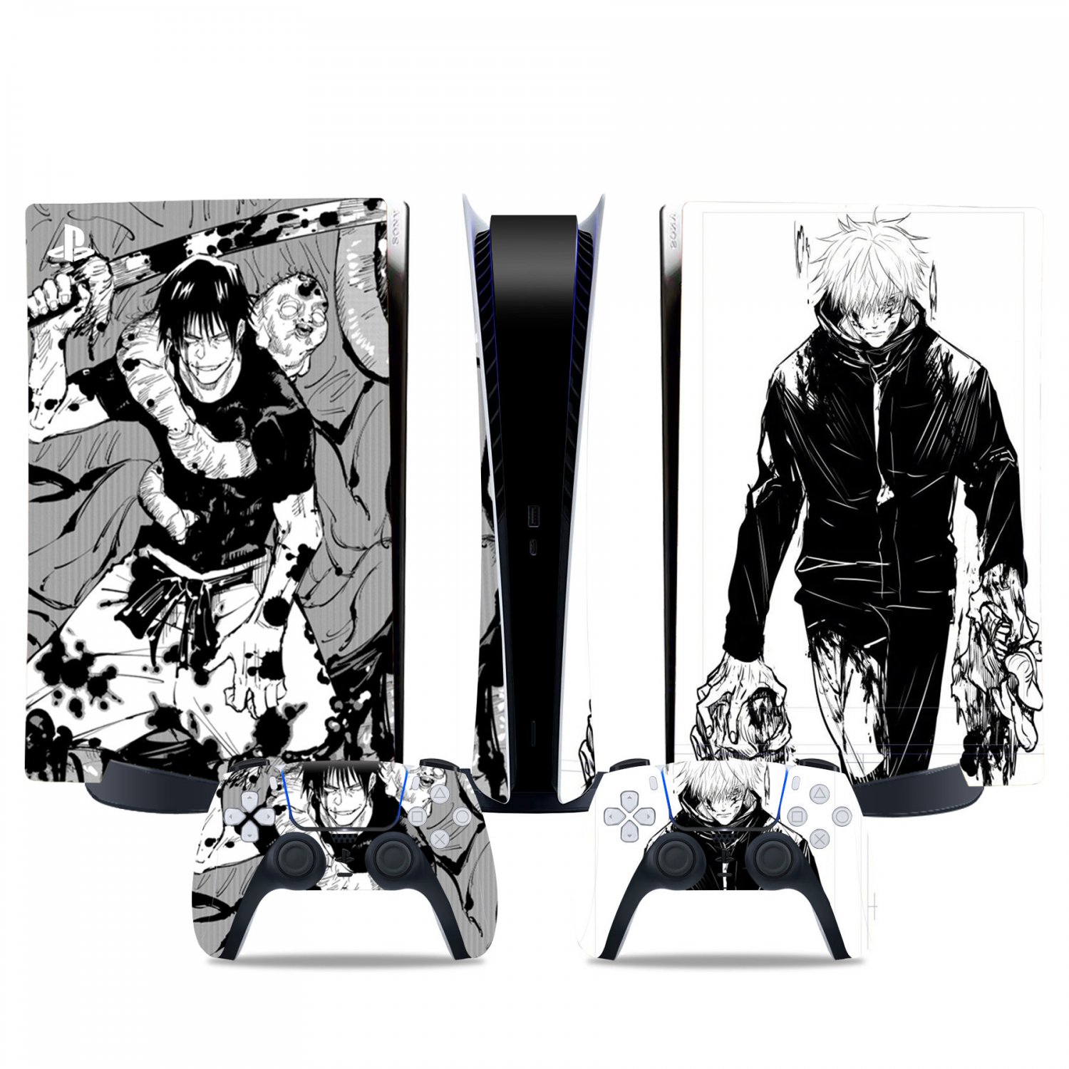 Jujutsu Kaisen decal skin for PS5 digital Console & 2 Controllers