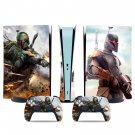 Boba Fett decal skin for PS5 digital Console & 2 Controllers