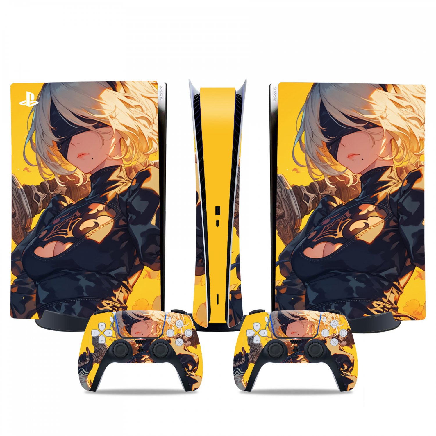 Nier Automata decal skin for PS5 digital Console & 2 Controllers