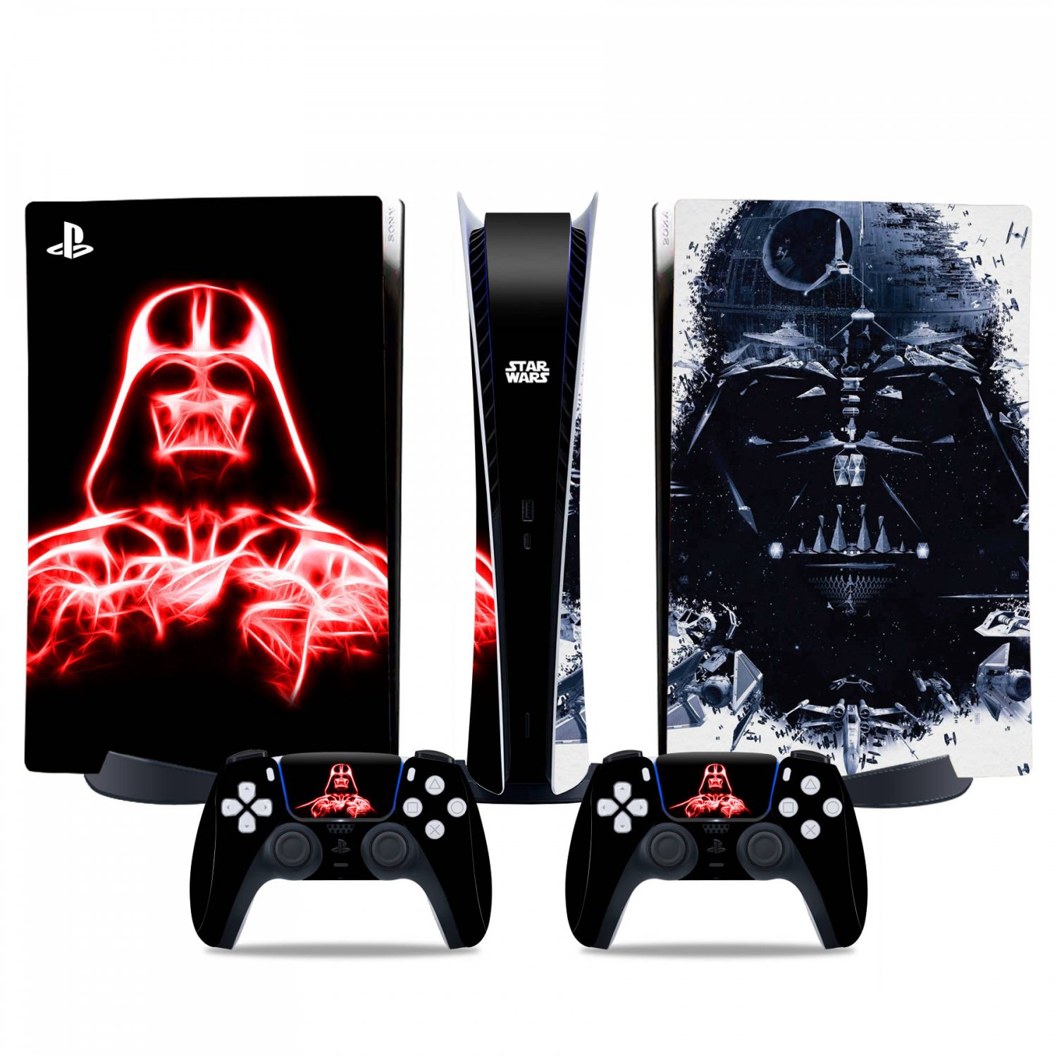 Darth Vader decal skin for PS5 digital Console & 2 Controllers