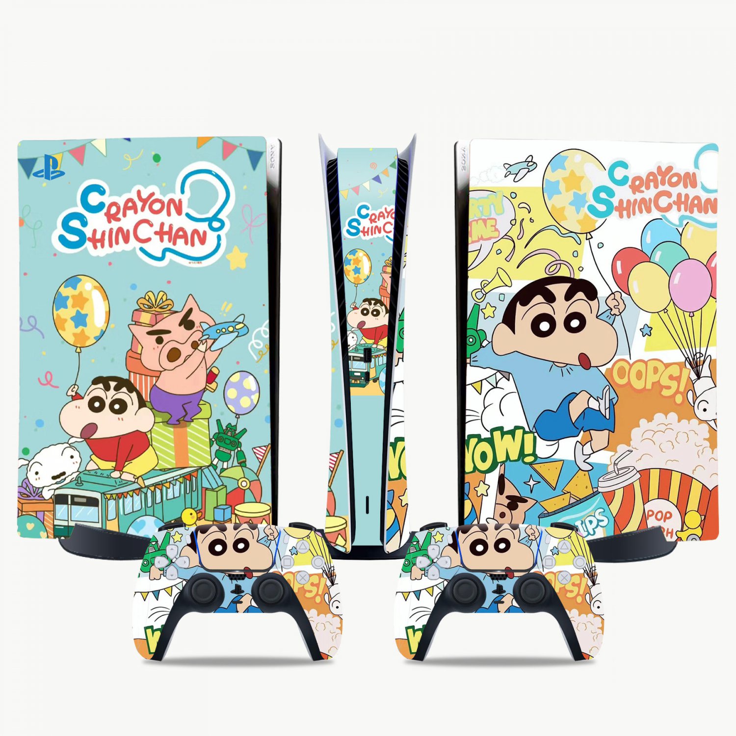 Crayon Shin Chan decal skin for PS5 digital Console & 2 Controllers