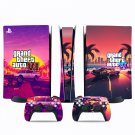 Grand Theft Auto 6 decal skin for PS5 digital Console & 2 Controllers