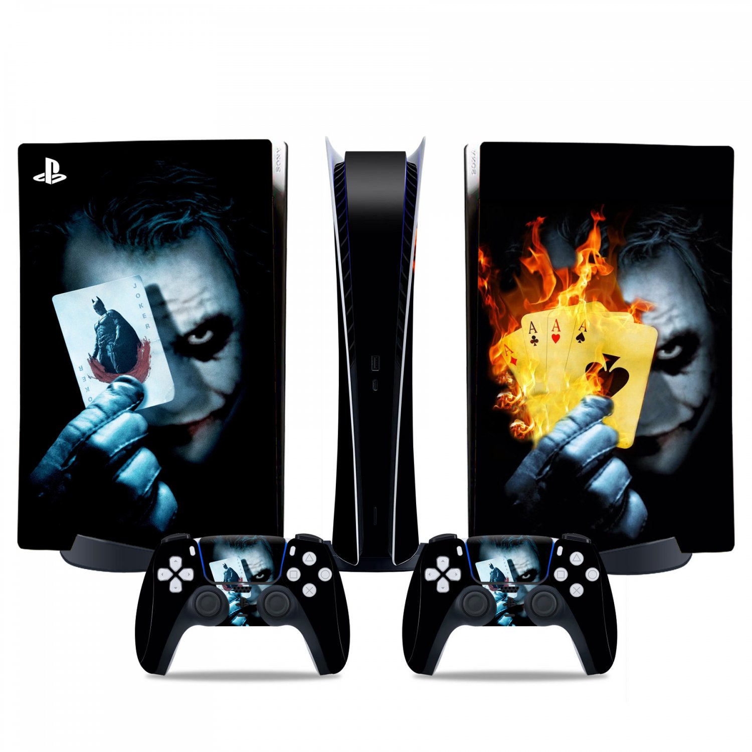 Joker decal skin for PS5 digital Console & 2 Controllers