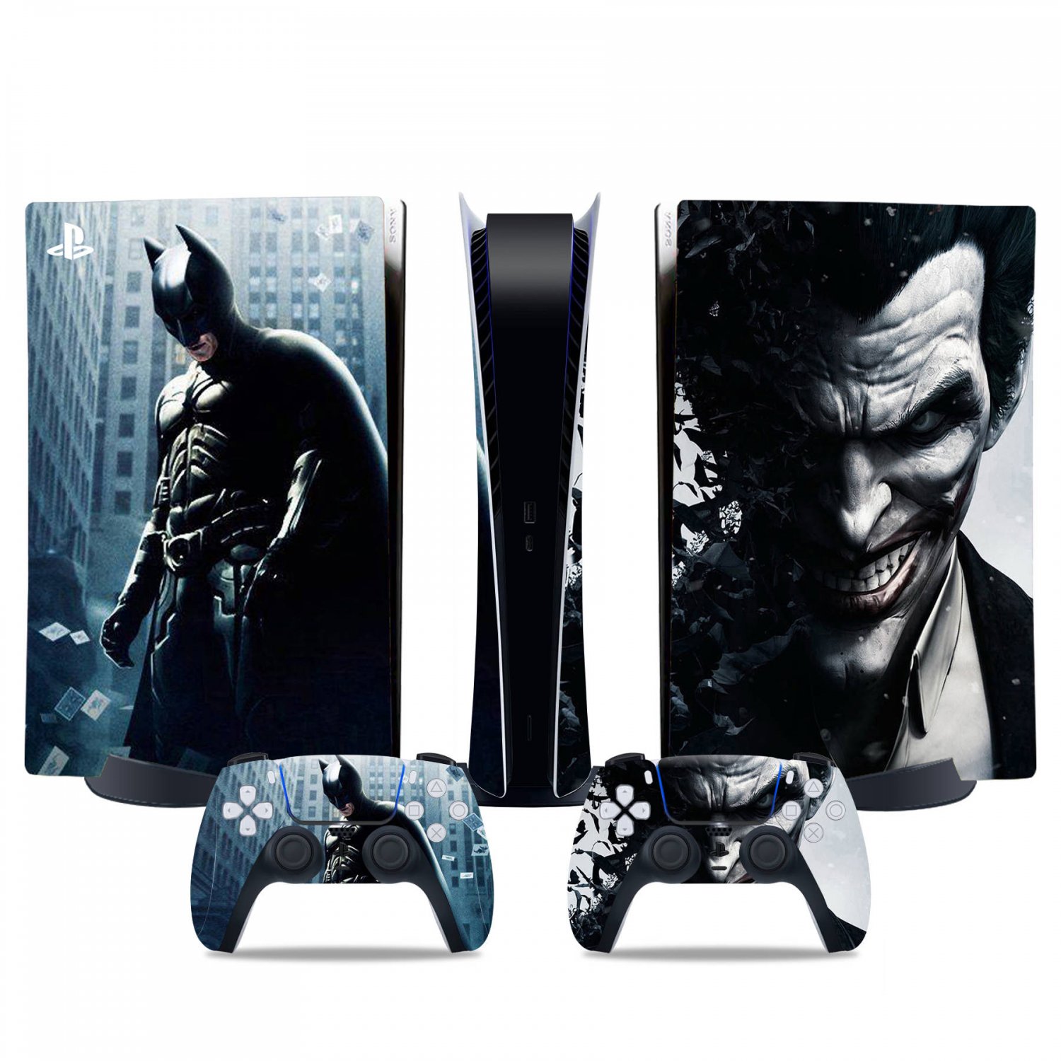 Joker decal skin for PS5 digital Console & 2 Controllers
