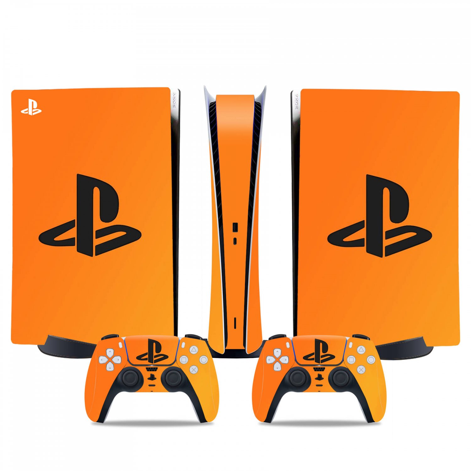 PlayStation Classic decal skin for PS5 digital Console & 2 Controllers