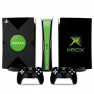 Xbox Classic decal skin for PS5 digital Console & 2 Controllers