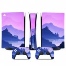 Mountains decal skin for PS5 digital Console & 2 Controllers