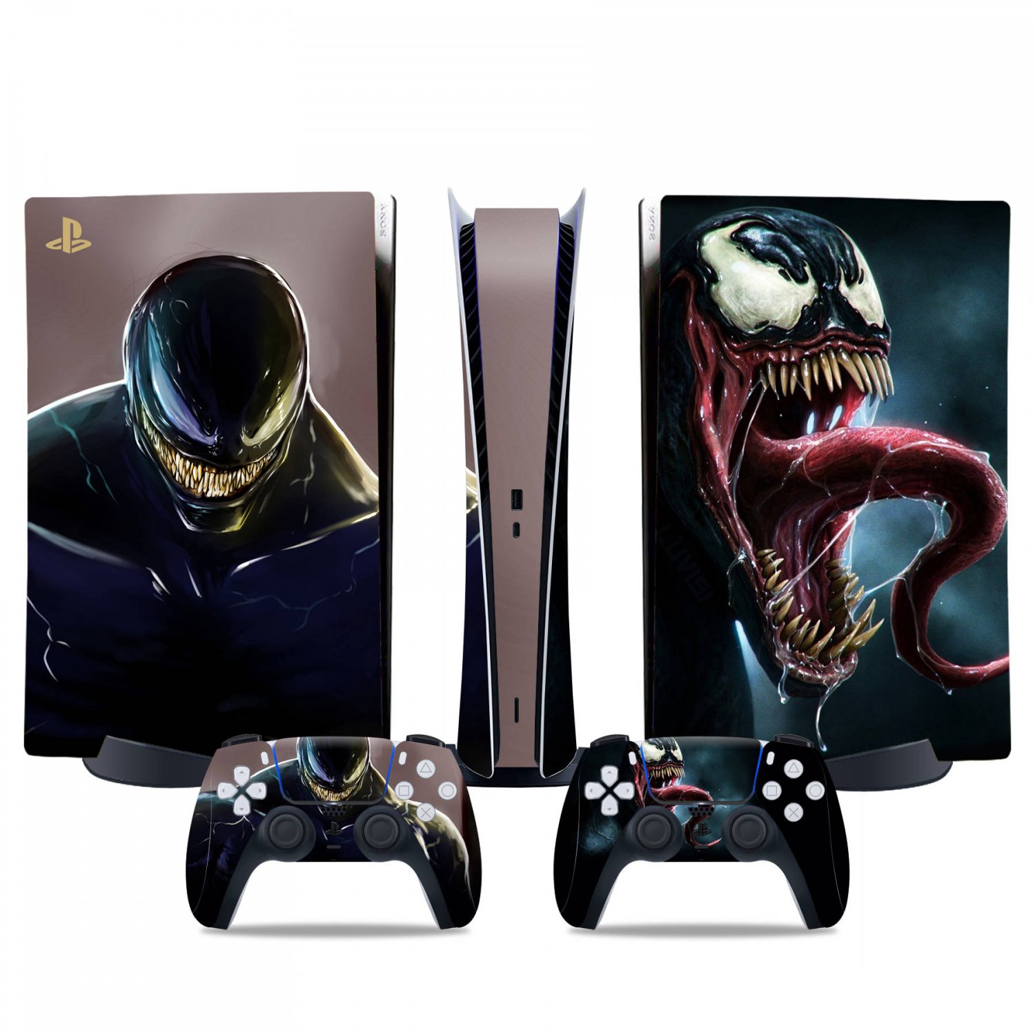 Venom decal skin for PS5 digital Console & 2 Controllers