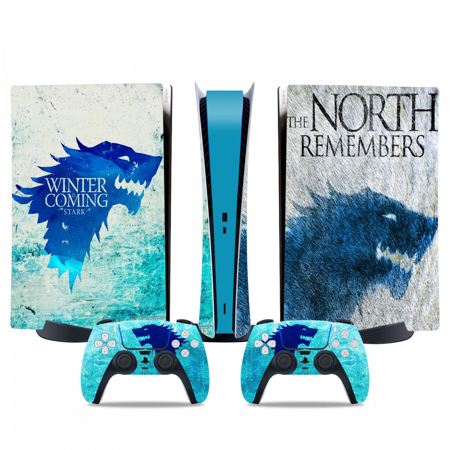 Game of Thrones decal skin for PS5 digital Console & 2 Controllers