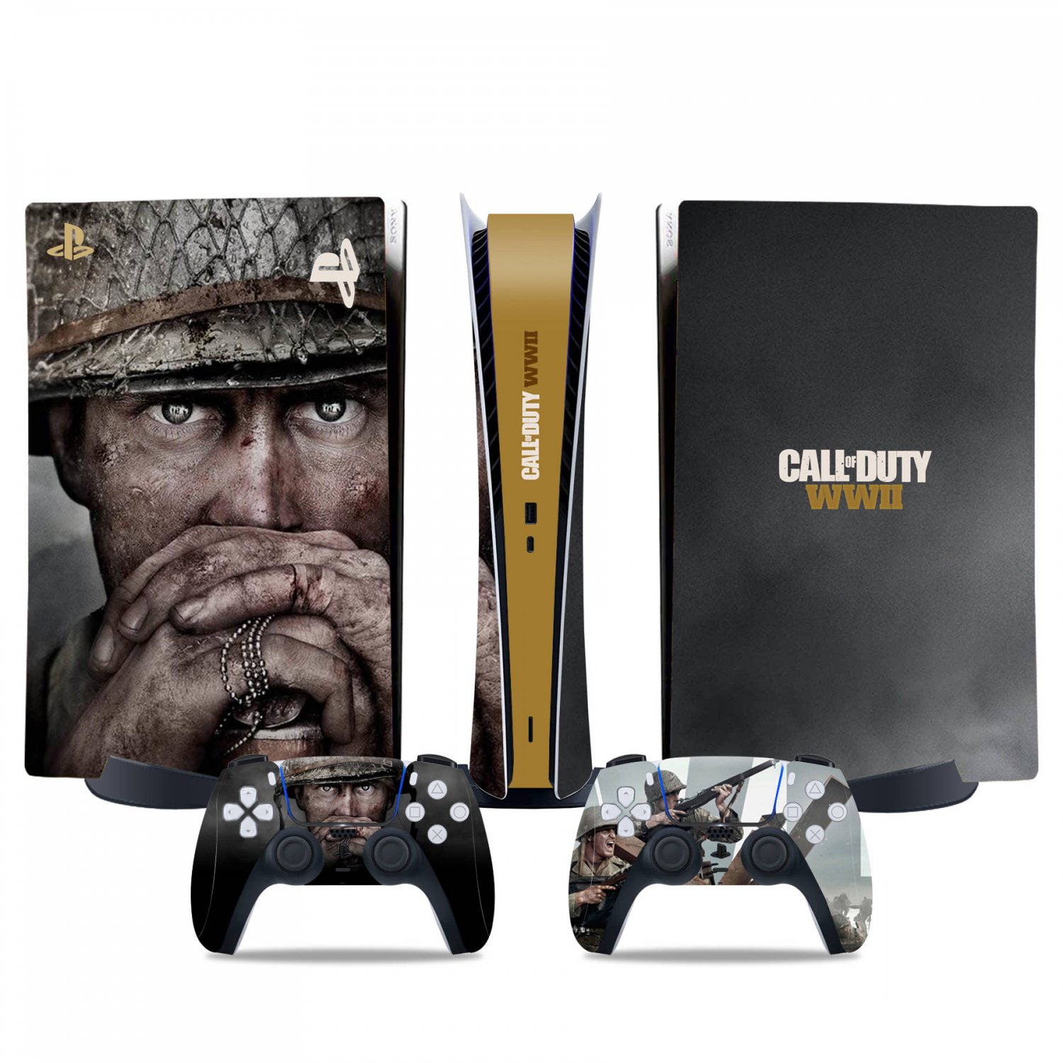 Call of Duty decal skin for PS5 digital Console & 2 Controllers