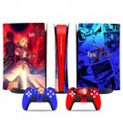 Fate Stay Night decal skin for PS5 digital Console & 2 Controllers