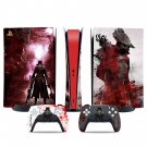 Bloodborne decal skin for PS5 digital Console & 2 Controllers