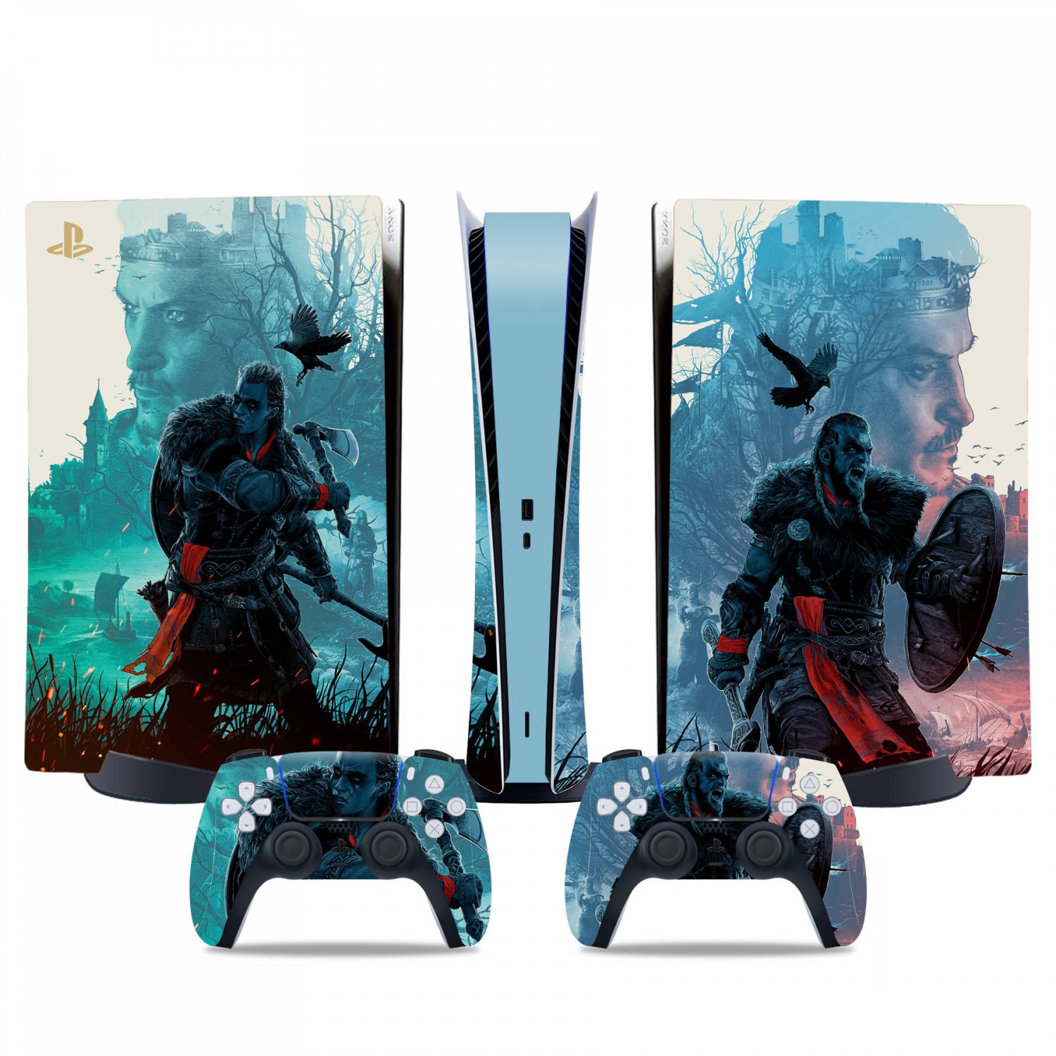 Bloodborne decal skin for PS5 digital Console & 2 Controllers