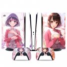 Katou Megumi decal skin for PS5 digital Console & 2 Controllers