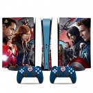 Avengers decal skin for PS5 digital Console & 2 Controllers