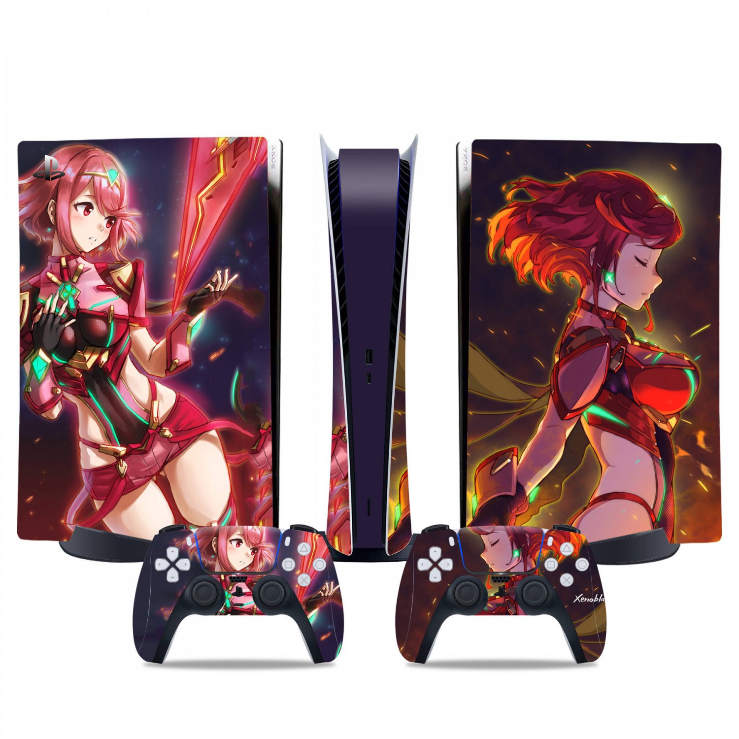 Xenoblade 2 decal skin for PS5 digital Console & 2 Controllers