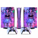 Anime Girl decal skin for PS5 digital Console & 2 Controllers