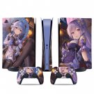 Genyu Genshin decal skin for PS5 digital Console & 2 Controllers