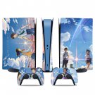 Your Name decal skin for PS5 digital Console & 2 Controllers
