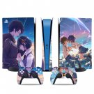 Your Name decal skin for PS5 digital Console & 2 Controllers