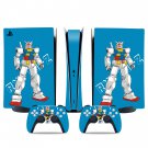 Gundam decal skin for PS5 digital Console & 2 Controllers