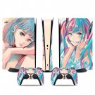 Hatsune Miku decal skin for PS5 digital Console & 2 Controllers