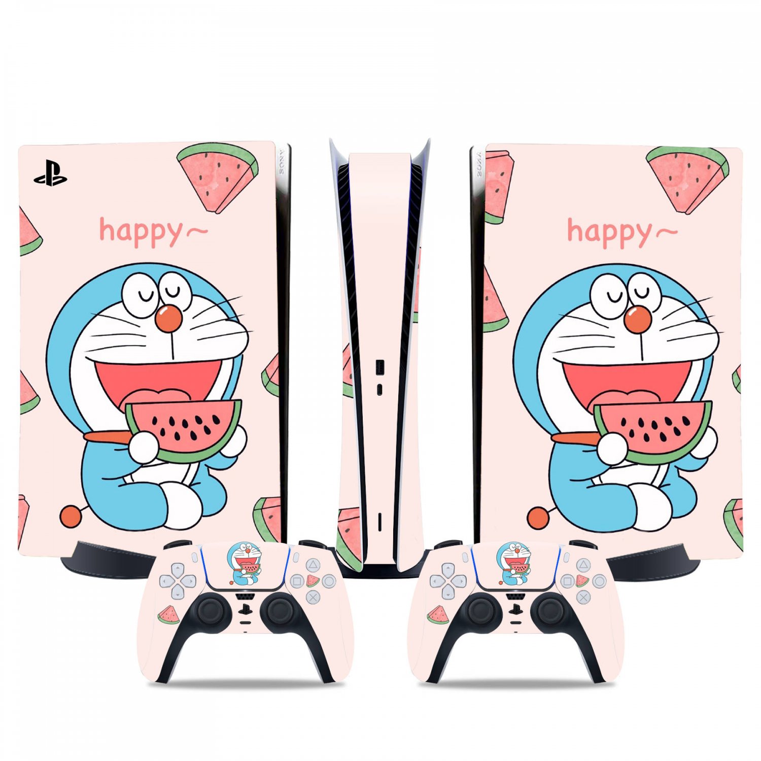 Doraemon decal skin for PS5 digital Console & 2 Controllers