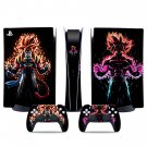 Dragon Ball Goku decal skin for PS5 digital Console & 2 Controllers