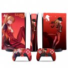 Asuka Langly decal skin for PS5 digital Console & 2 Controllers