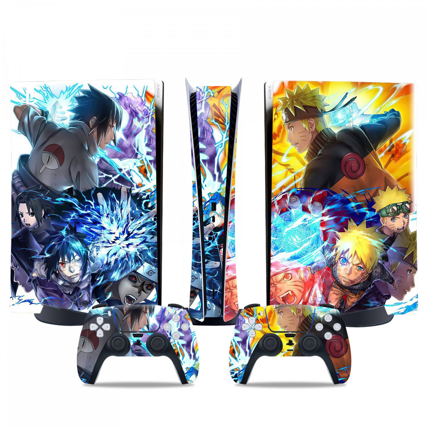 Naruto decal skin for PS5 digital Console & 2 Controllers