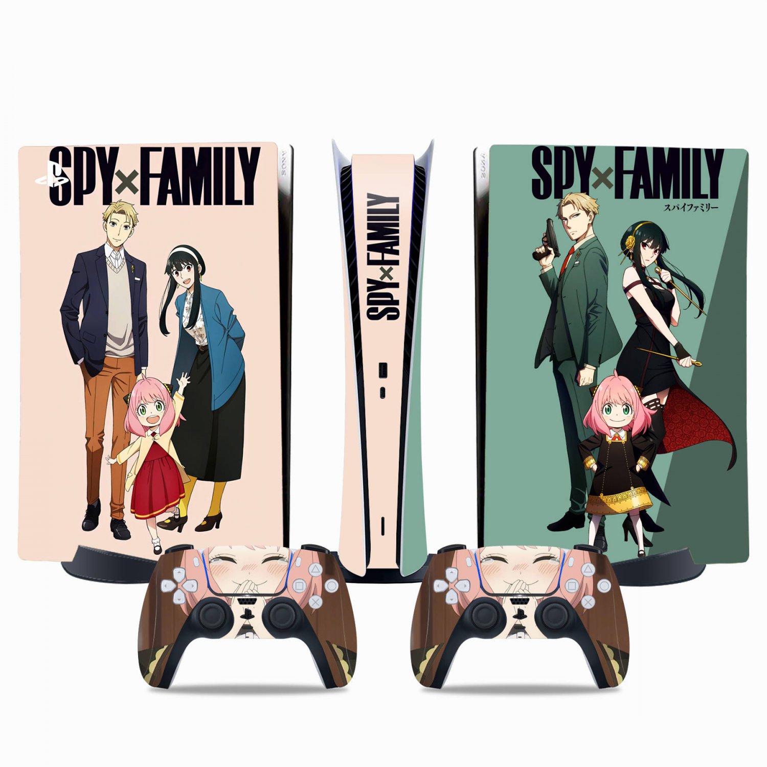 Spy Family decal skin for PS5 digital Console & 2 Controllers