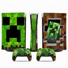 Minecraft decal skin for PS5 digital Console & 2 Controllers