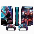 Cyberpunk decal skin for PS5 digital Console & 2 Controllers