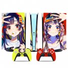 Anime Girl Kawaii Waifu decal skin for PS5 digital Console & 2 Controllers