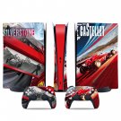 Moto Racing decal skin for PS5 digital Console & 2 Controllers