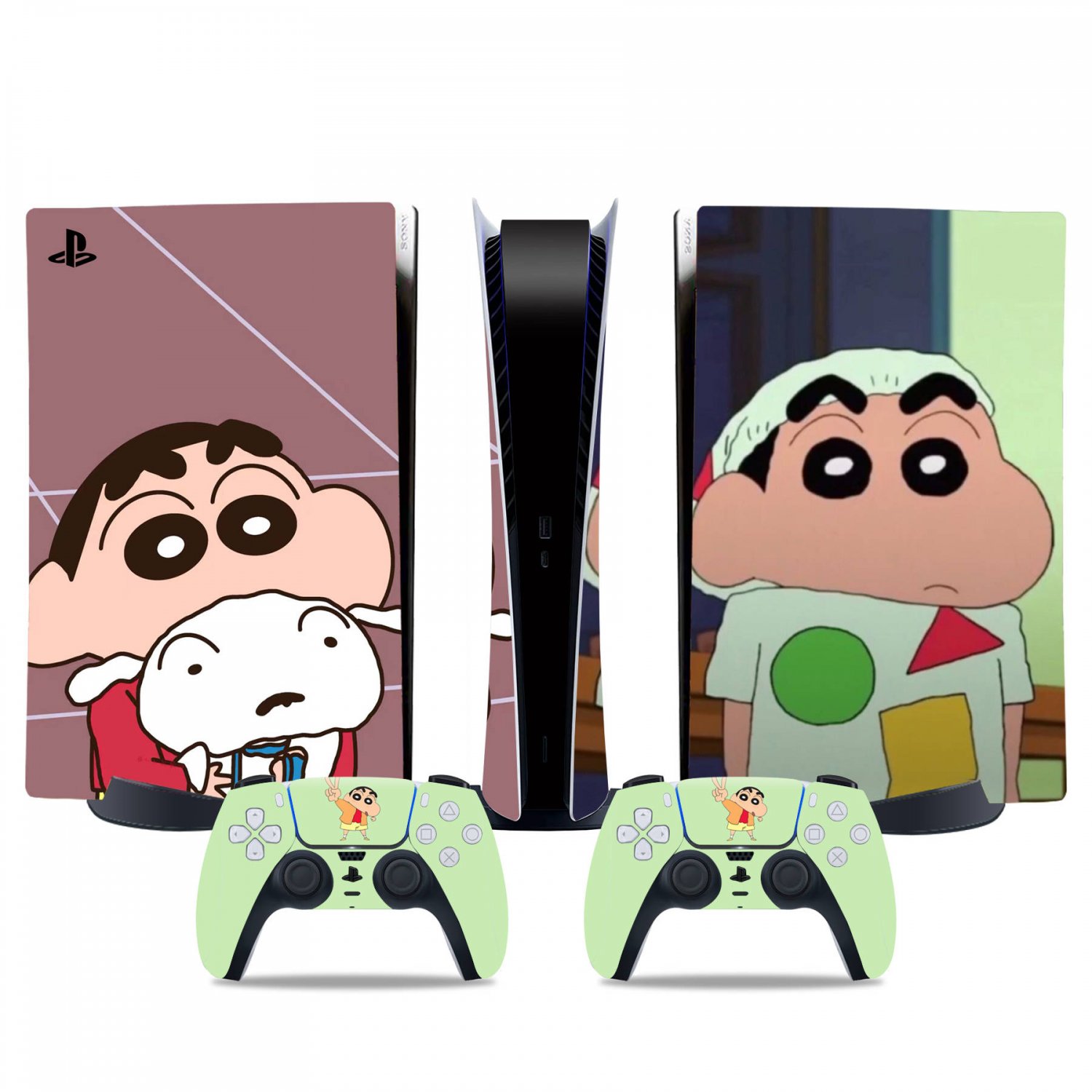 Crayon Shin-chan decal skin for PS5 digital Console & 2 Controllers