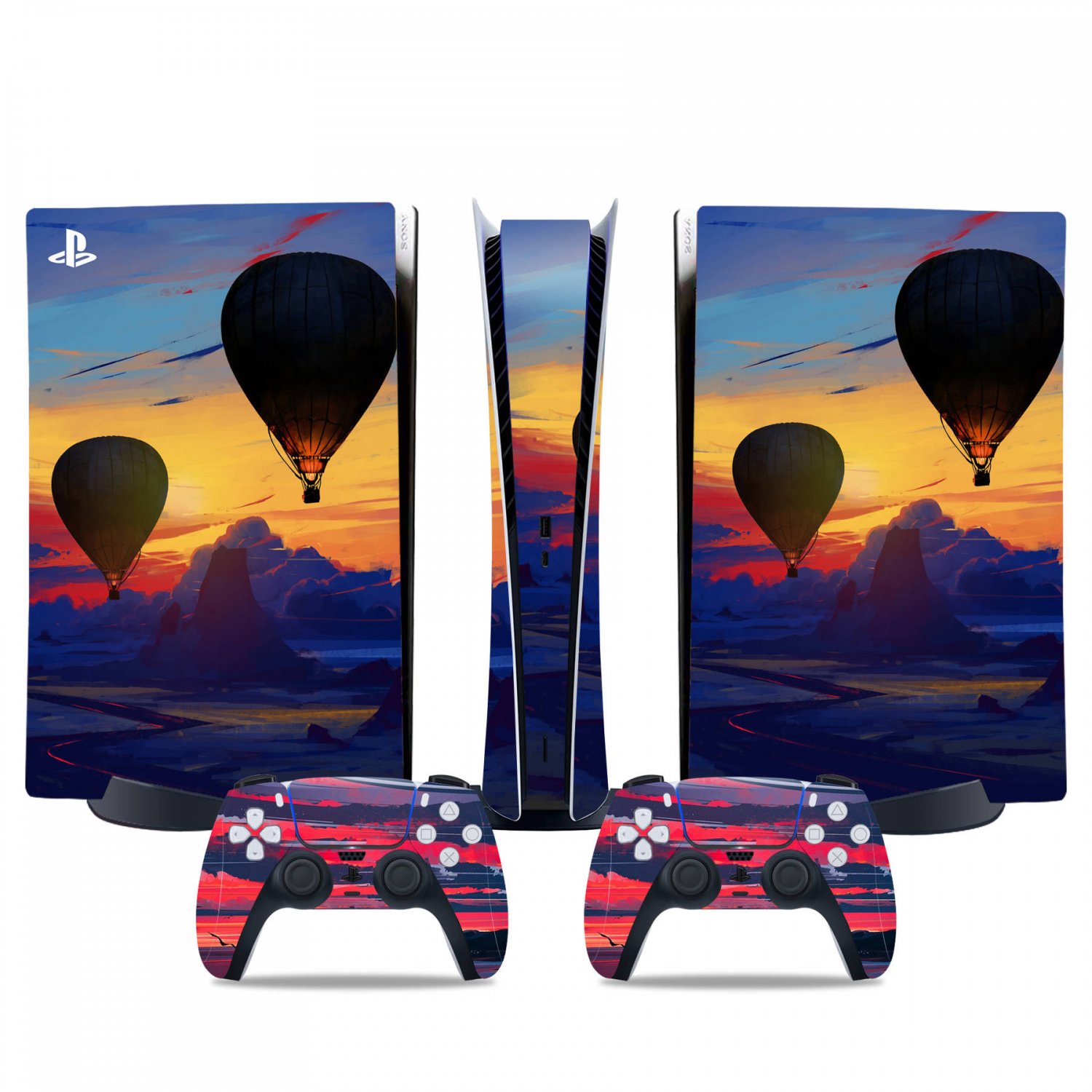 Ballons decal skin for PS5 digital Console & 2 Controllers