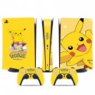 Pikachu decal skin for PS5 digital Console & 2 Controllers