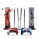 Anime Girl decal skin for PS5 digital Console & 2 Controllers