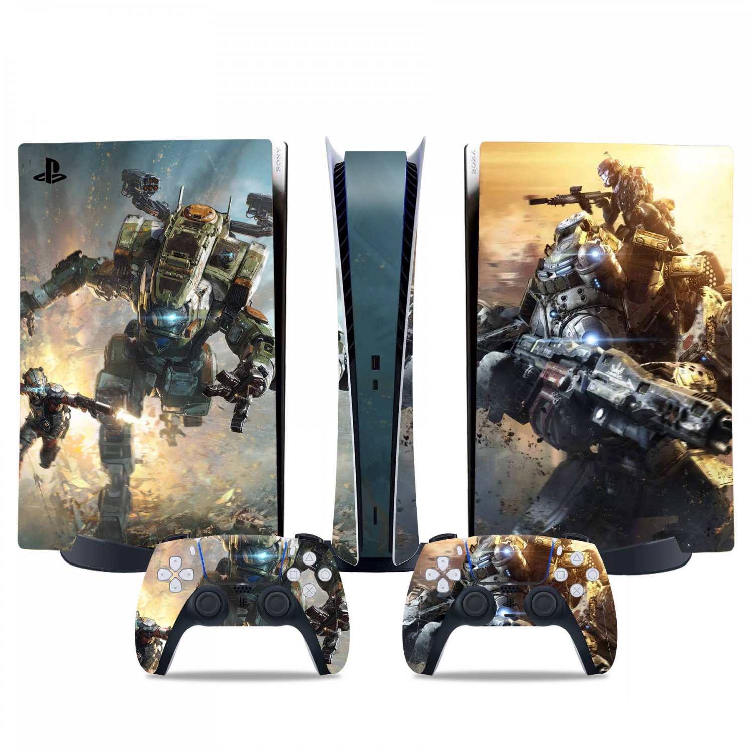 Titanfall 2 decal skin for PS5 digital Console & 2 Controllers