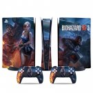 Biohazard RE3 decal skin for PS5 digital Console & 2 Controllers