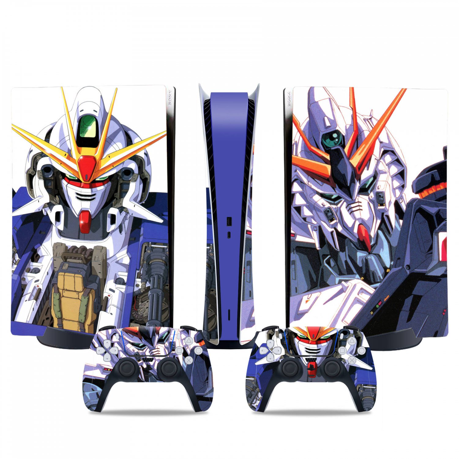 Gundam decal skin for PS5 digital Console & 2 Controllers